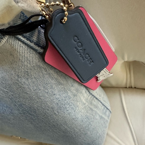 Coach Laurel Loved Denim Purse W/Charms,New! - Picture 3 of 10